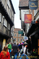 The Shambles is one of the best-preserved medieval shopping streets in Europe.