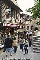 The Grande Rue is now filled with restaurants and souvenir shops (lots of tacky ones) [Mont-St-Michel - France]