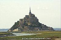 Mont-St-Michel is now linked to the mainland by a causeway [Mont-St-Michel - France]