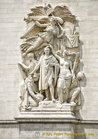 Le Triomphe de 1810, one of the four main sculptures on the Arc de Triomphe