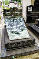 Grave of Henri Langlois, co-founder of French  Cinémathèque Française, one of the largest film related archives in the world