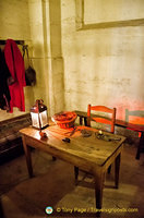Preparation room where executioner's assistant prepares condemned prisoners for their execution.