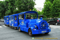 The blue tourist train