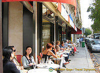 A typical café scene in St-Germain des-Prés