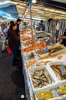 There are plenty of seafood stalls at the Marché Président Wilson 
