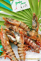 Fresh king prawns - gambas