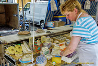 Wonderful french cheeses at Marché Saxe-Breteuil 