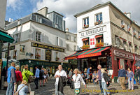 La Bonne Franquette and Le Consulat, two popular restaurants in Montmartre