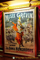 A classic poster of the Musée Grévin's orchestral concerts