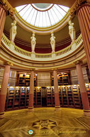 The circular library in the Guimet Museum