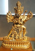 The deity Hevajra and his consort Nairatmya