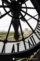 View of the giant clock from inside the Musée d'Orsay