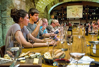 Wine tasting in O Chateau cellar