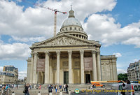 The Panthéon was orginally a church dedicated to St. Genevieve    