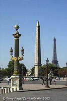 The Place de la Concorde  is one of Europe's most magnificent and historic squares