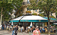 Les Deux Magots one of the famous Paris cafés