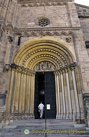 The Gothic Furstenportal or Sovereigns' Portal of Bamberg Cathedral