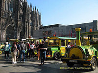Our tourist trains at Cologne Cathedral square