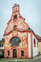 Ornate facade of the Heilig-Geist Spitalkirche