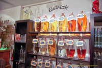 Shelf of brandies