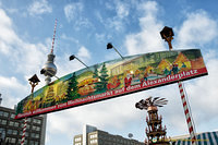 Alexanderplatz Christmas Market welcome banner