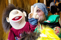 Puppetman doing his show