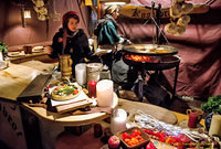 Cooking knobibrot the medieval way