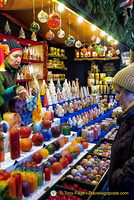 Stall selling scented and decorative candles