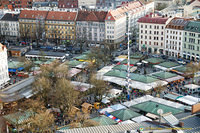 Aerial view of Viktualienmarkt