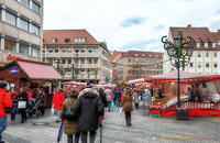 Nuremberg Christmas market stalls