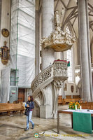 Gothic pulpit of St Georg