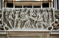 The Cross of Christ stone relief