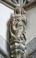 Stone figure of Mary Magdalene by Paul Ypser
