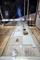 Fragments of meteorites from various areas