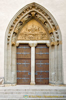 Entrance portal of St Salvator Kirche
