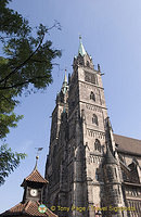 Twin towers of St. Lorenzkirche
