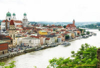 View of Passau and the Danube