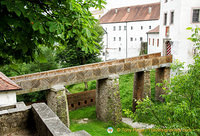 Ancient bridge connecting Veste Oberhaus buildings