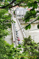 View of Luitpoldbrücke from the Veste Oberhaus footpath
