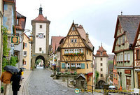 One of the most famous views of Rothenburg