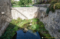 Section of the defensive moat