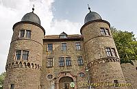 Twin towers of Burg Wertheim
