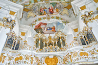 Features around Wieskirche organ