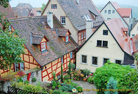 Pretty gardens you see from the Rothenburg wall