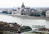 View of the Danube and the Hungarian Parliament