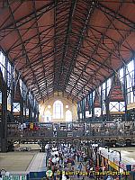 Looking down the length of the Great Market Hall