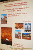 A poster of the Archiginnasio and the Anatomical Theatre