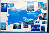 Map of Capri and things to see