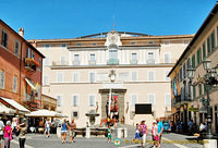 17th century Palazzo Pontificio with the Town Hall on the right