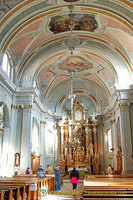 The main altar of the Parrocchia di Cortina d'Ampezzo